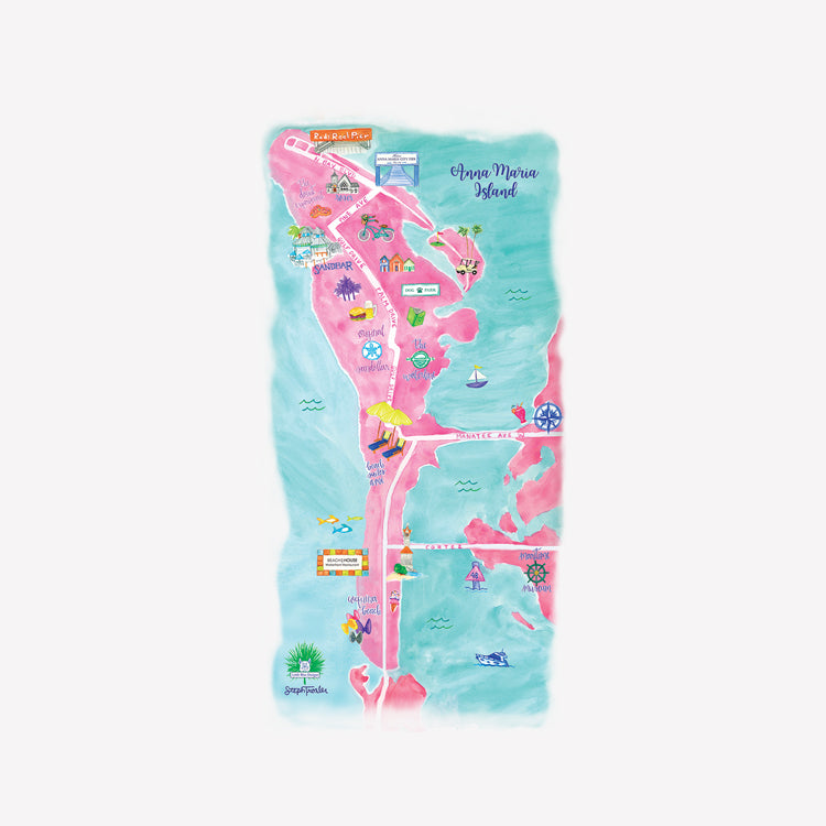 Anna Maria Island Tea Towel