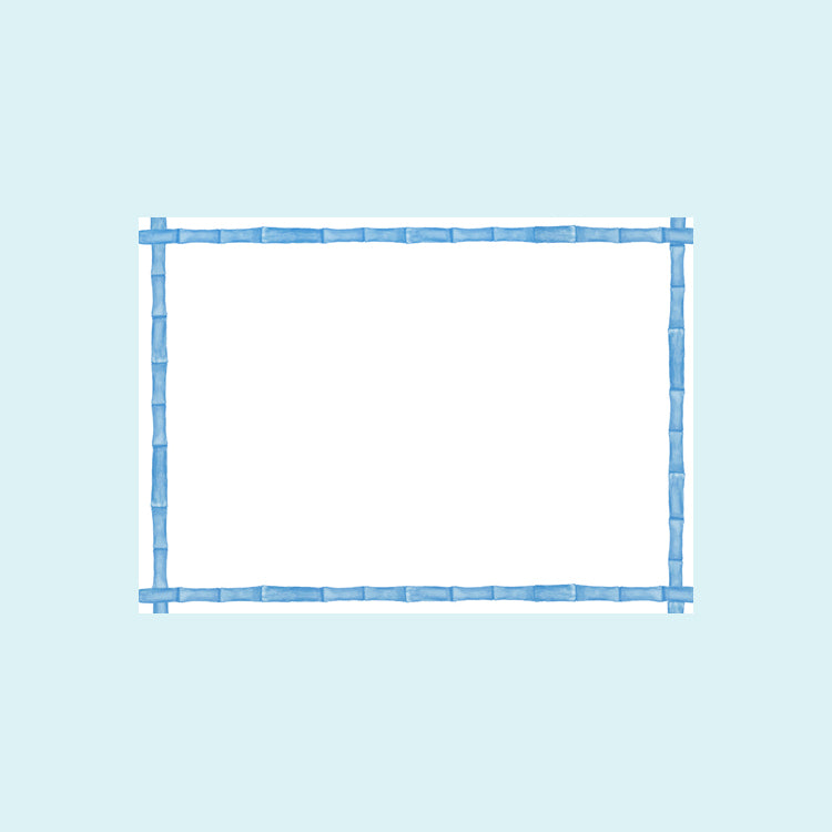Blue Bamboo Stationery Set