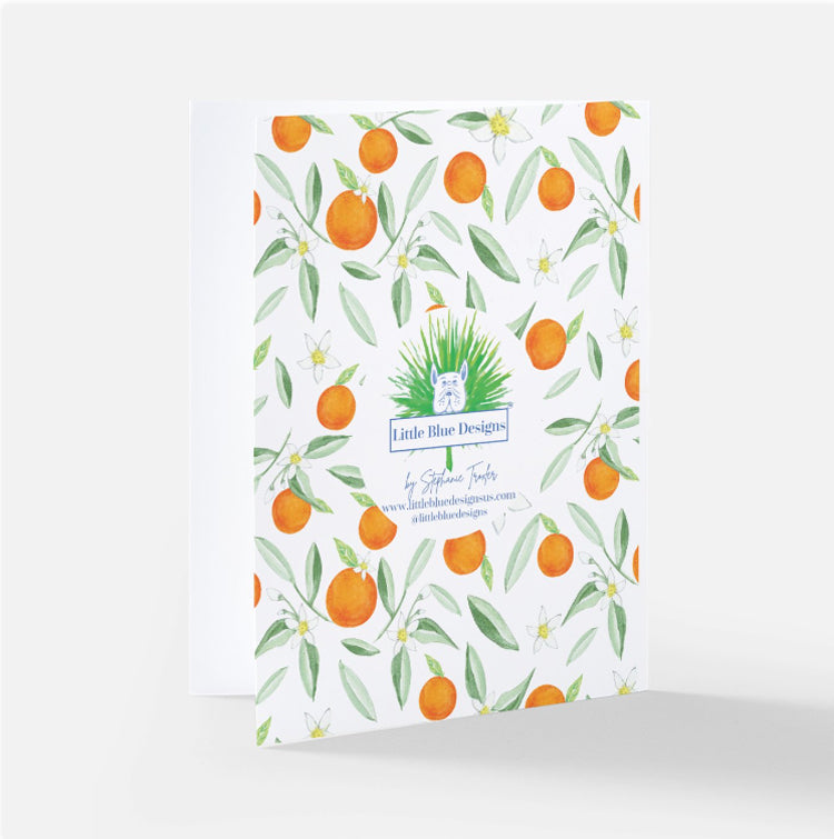 Citrus Wreath Christmas Card