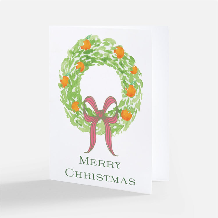 Citrus Wreath Christmas Card