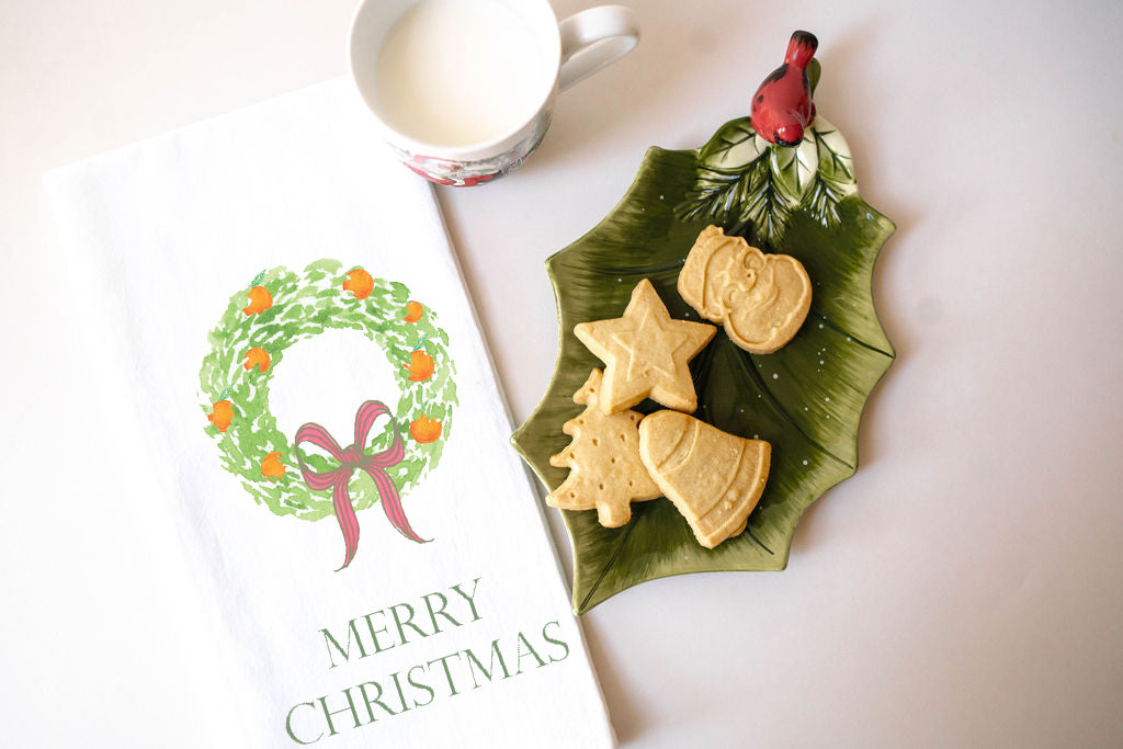Citrus Wreath Tea Towel