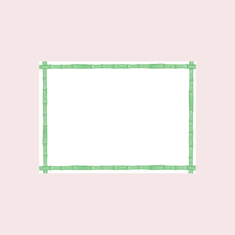 Green Bamboo Stationery Set