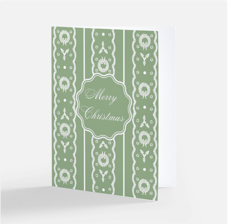 Holly Jolly Eyelet Card