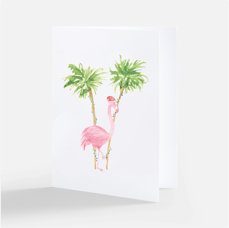 Kringle Flamingle Notecards