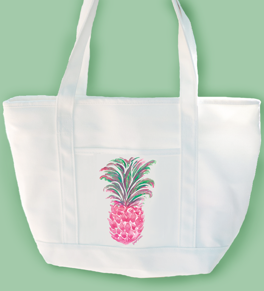 Pink Pineapple Tote