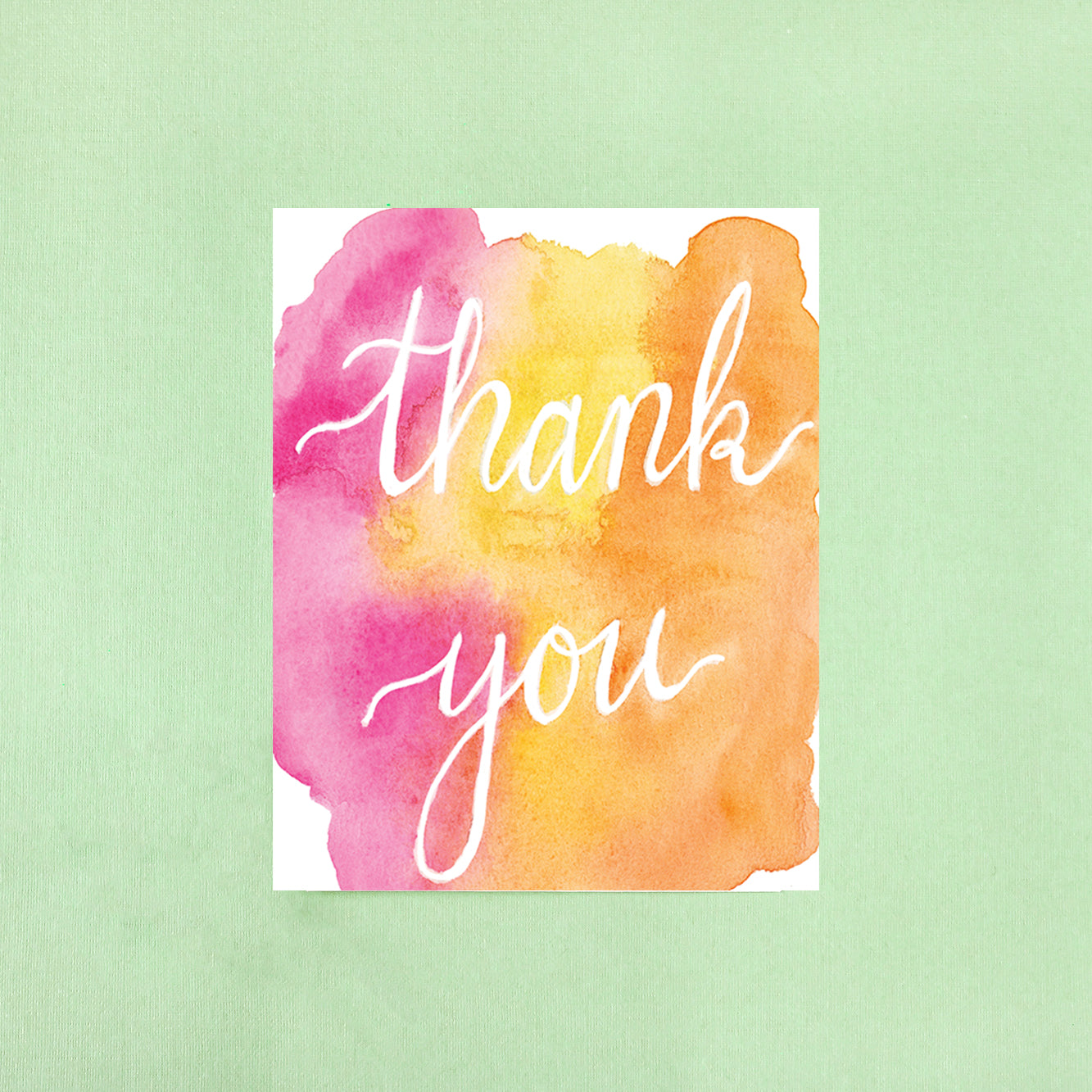 Rainbow Sherbet Thank You Card
