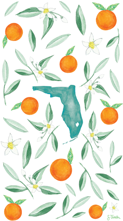 Florida Citrus Tea Towel