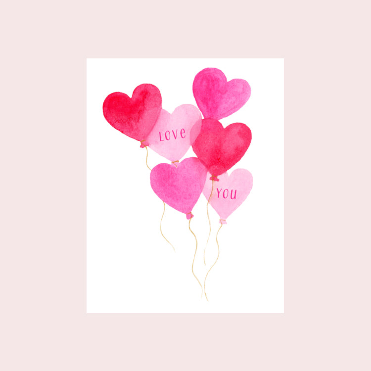Heart Balloon Greeting Card