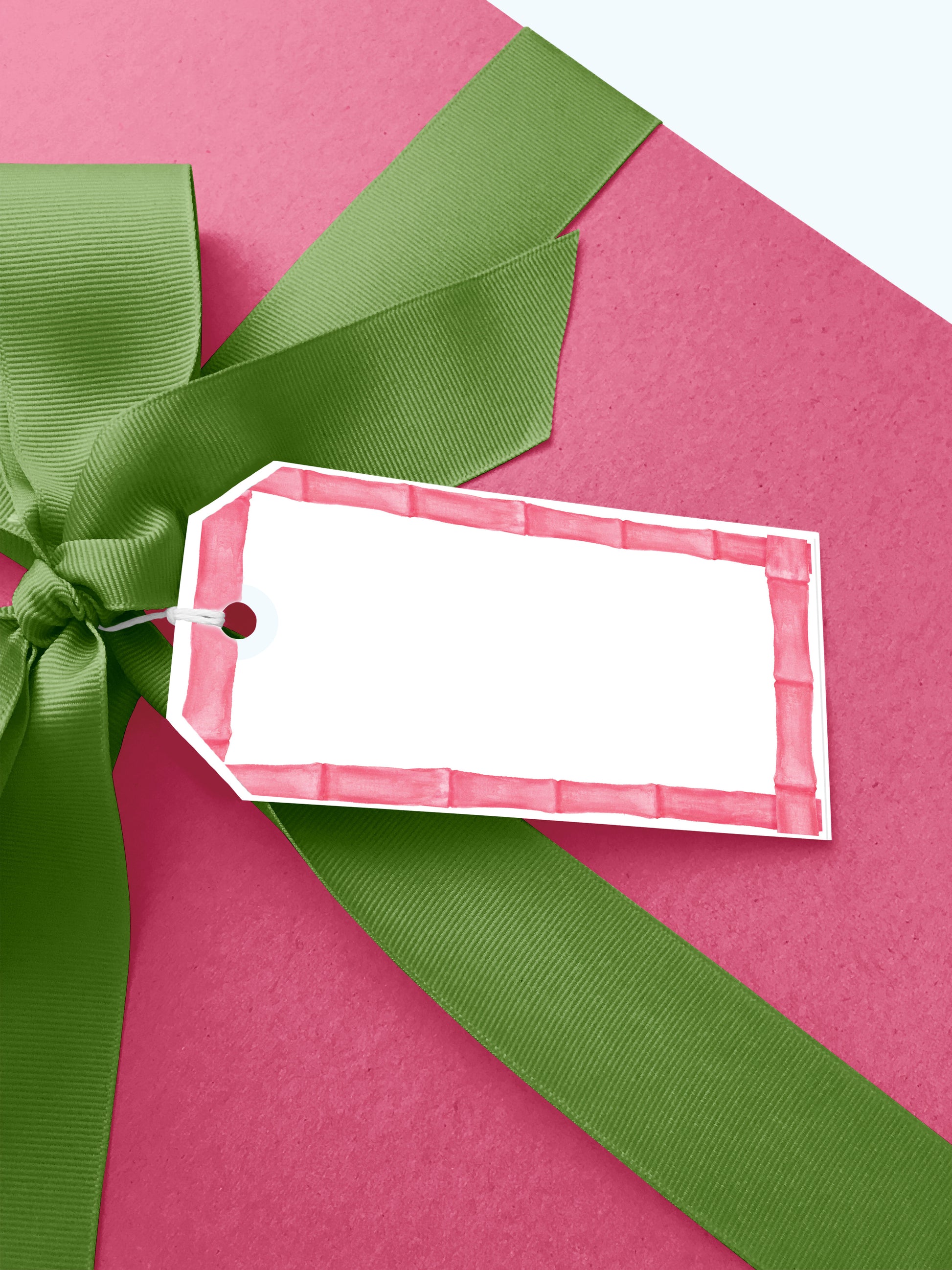 Pink Bamboo Gift Tags