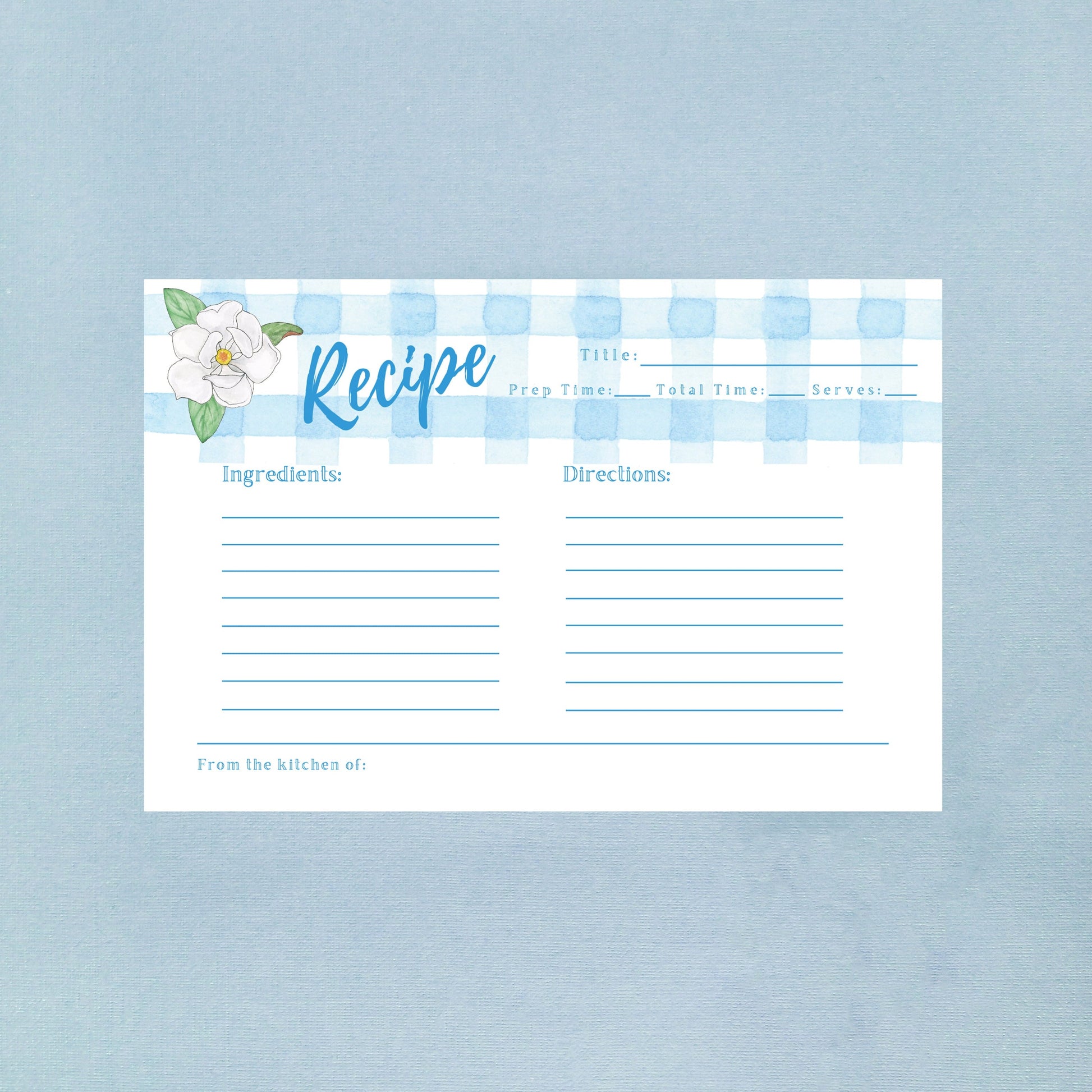Southern Belle Recipe Cards