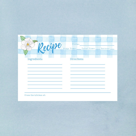Southern Belle Recipe Cards